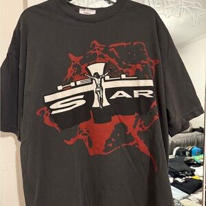 Hell Star Black and Red Graphic Men's Tee